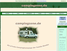 Tablet Screenshot of campingzone.de